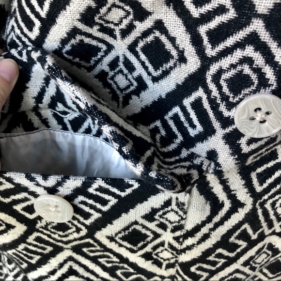 BillaBong Wool Geo Peacoat Double Breasted L EUC - Picture 4 of 8